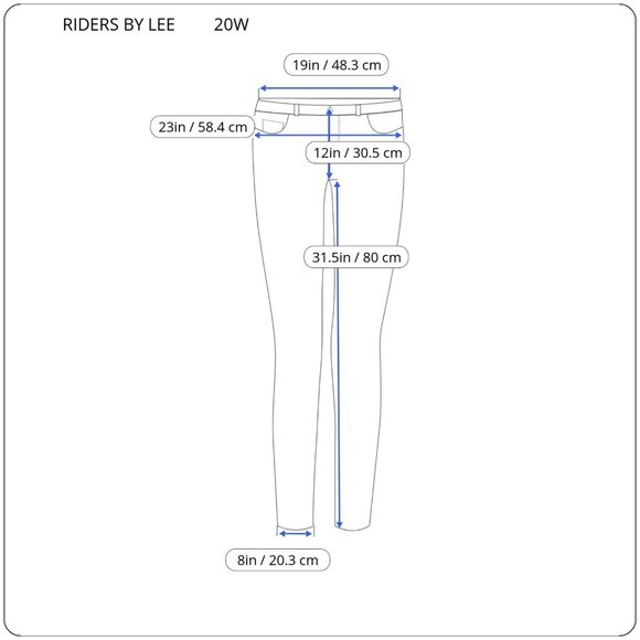 Riders Lee Womens Jeans 20W Plus Straight Leg Black Denim Wash Zip Fly SL96E - Picture 2 of 9